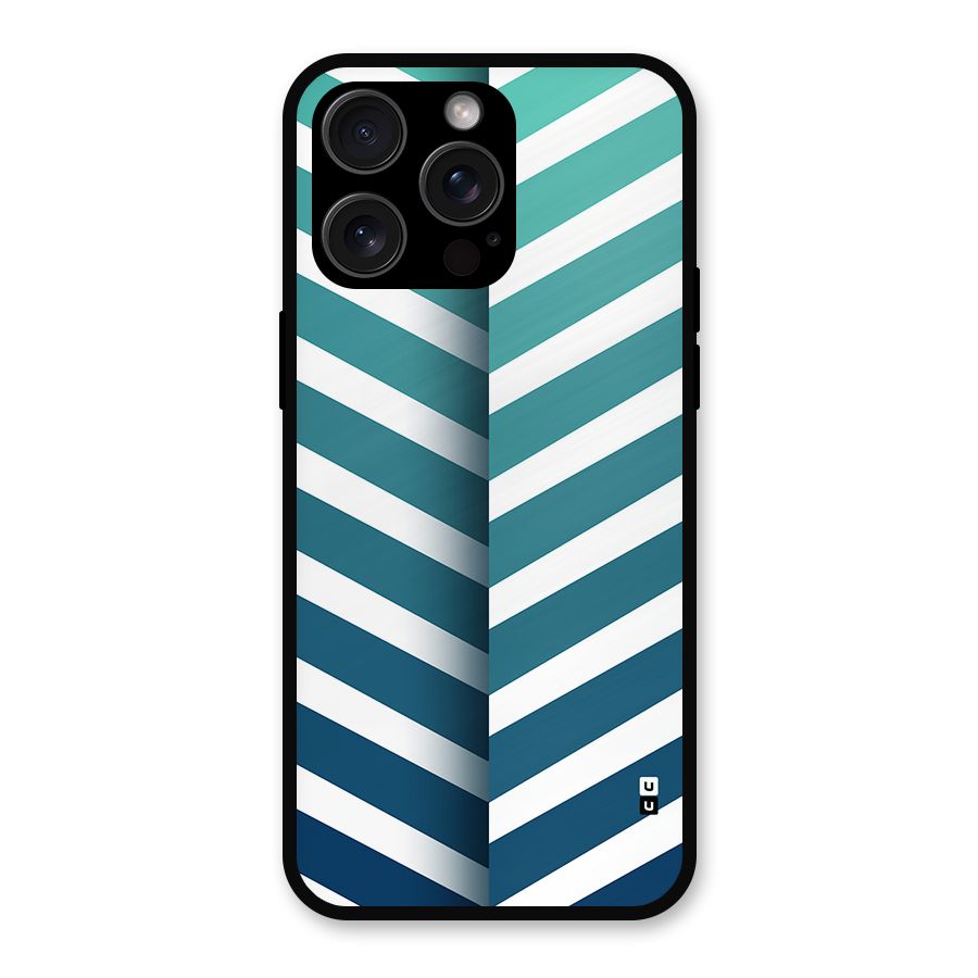 Awesome Angular Stripes Metal Back Case for iPhone 15 Pro Max