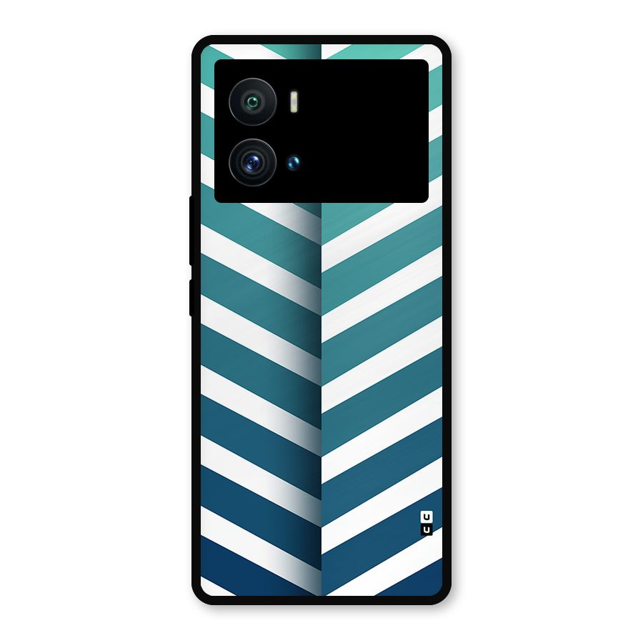 Awesome Angular Stripes Metal Back Case for iQOO 9 Pro