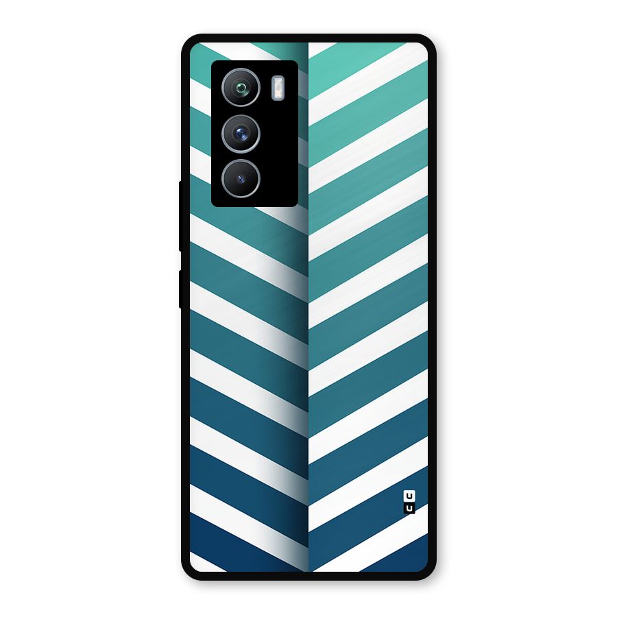 Awesome Angular Stripes Metal Back Case for iQOO 9 SE