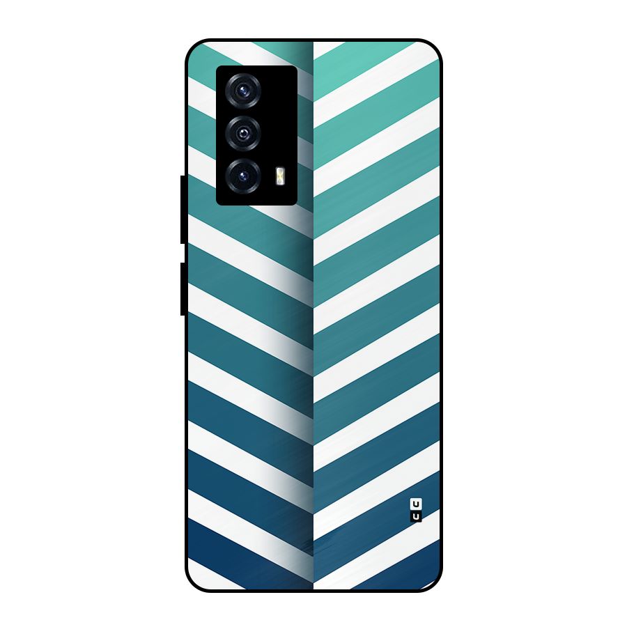 Awesome Angular Stripes Metal Back Case for iQOO Z5