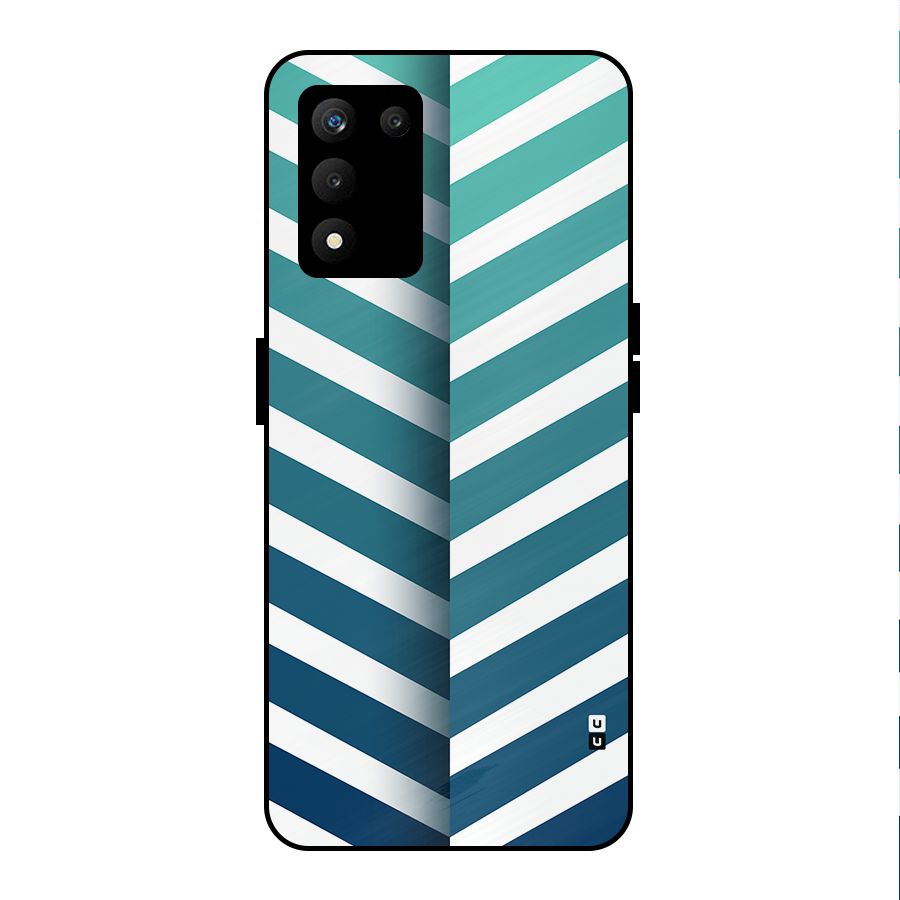 Awesome Angular Stripes Metal Back Case for realme 9 5G SE