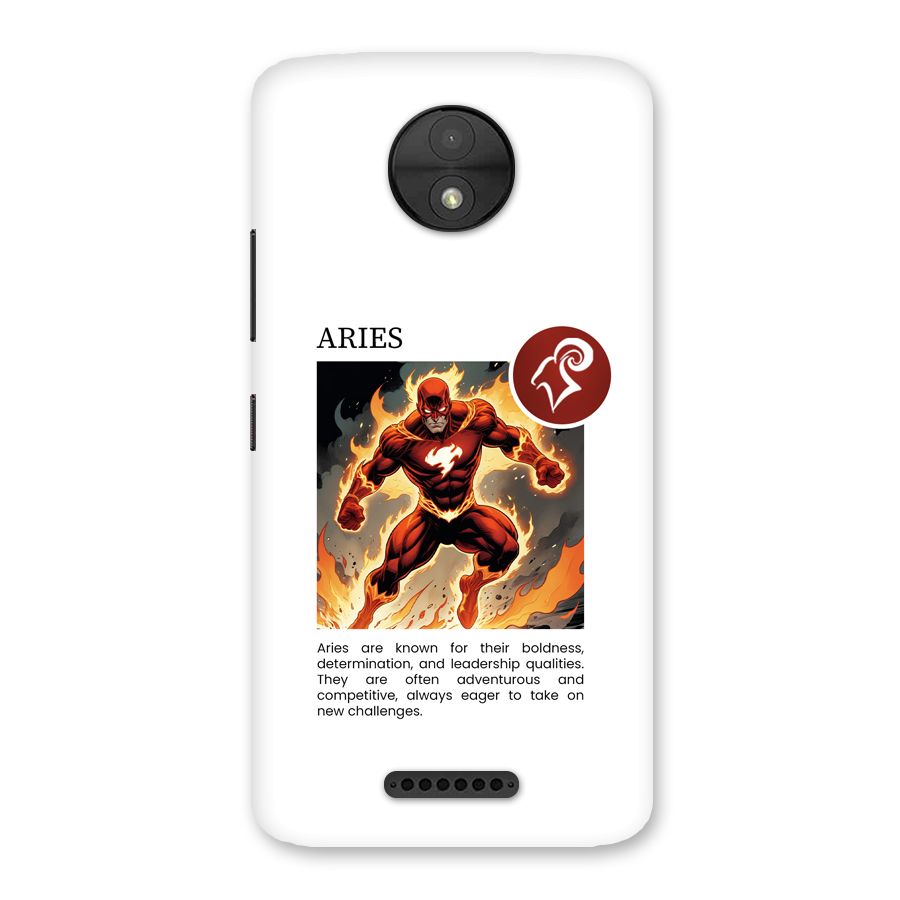 Awesome Aries Back Case for Moto C