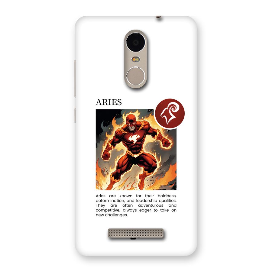 Awesome Aries Back Case for Redmi Note 3