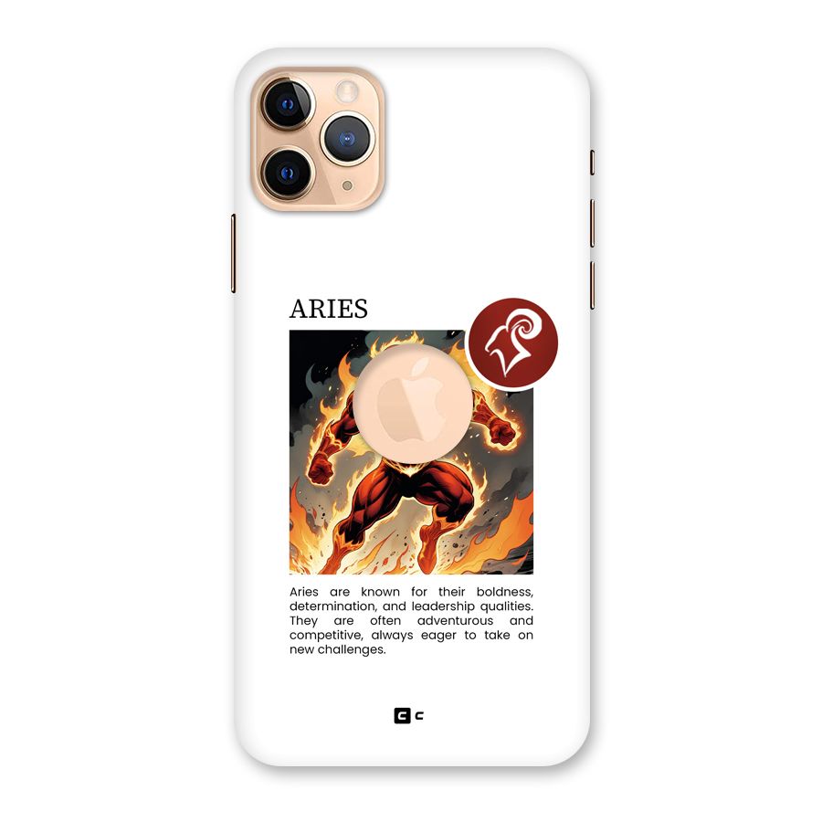 Awesome Aries Back Case for iPhone 11 Pro Max Logo Cut