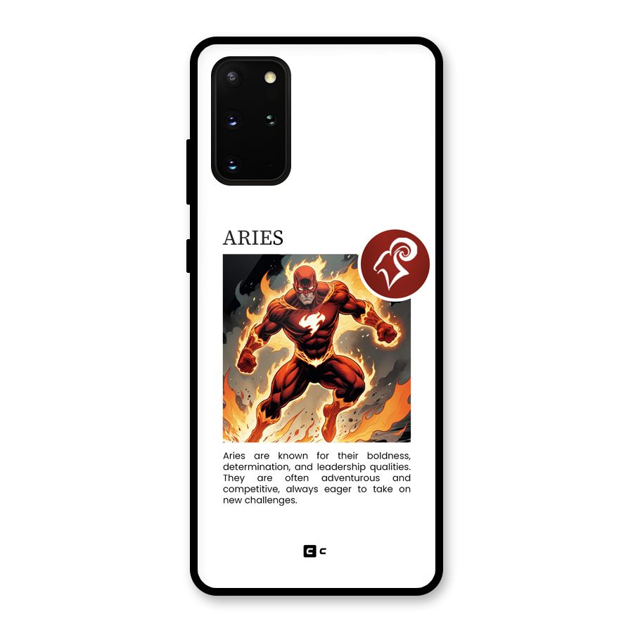 Awesome Aries Glass Back Case for Galaxy S20 Plus