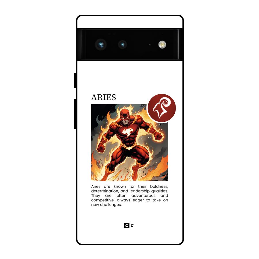 Awesome Aries Glass Back Case for Google Pixel 6