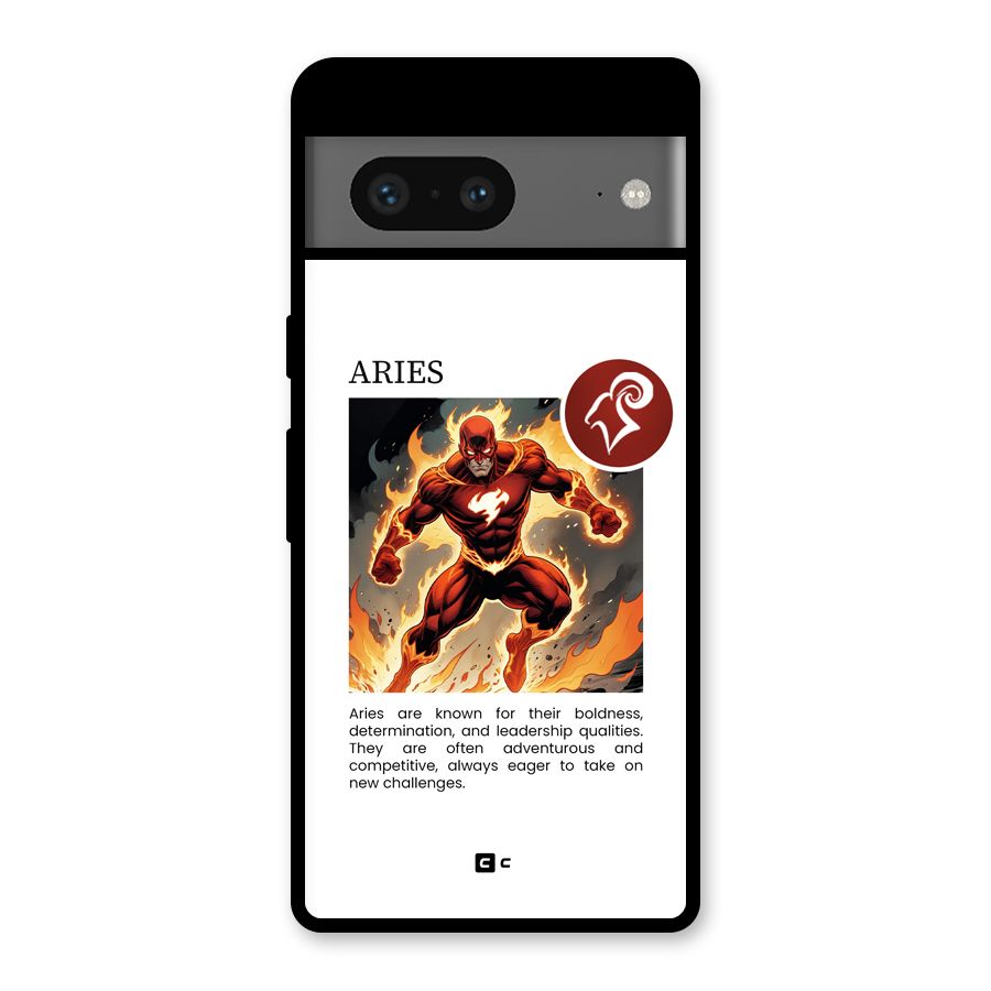 Awesome Aries Glass Back Case for Google Pixel 7