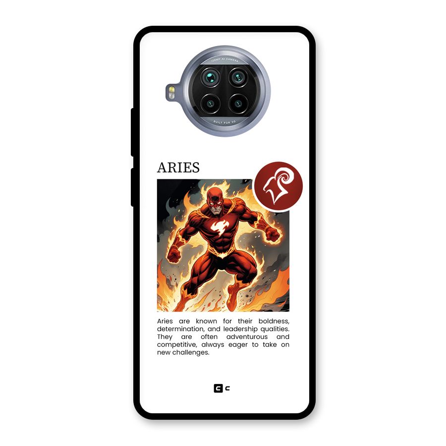 Awesome Aries Glass Back Case for Mi 10i