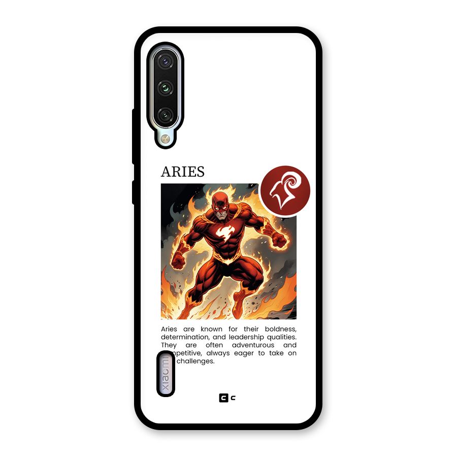 Awesome Aries Glass Back Case for Mi A3