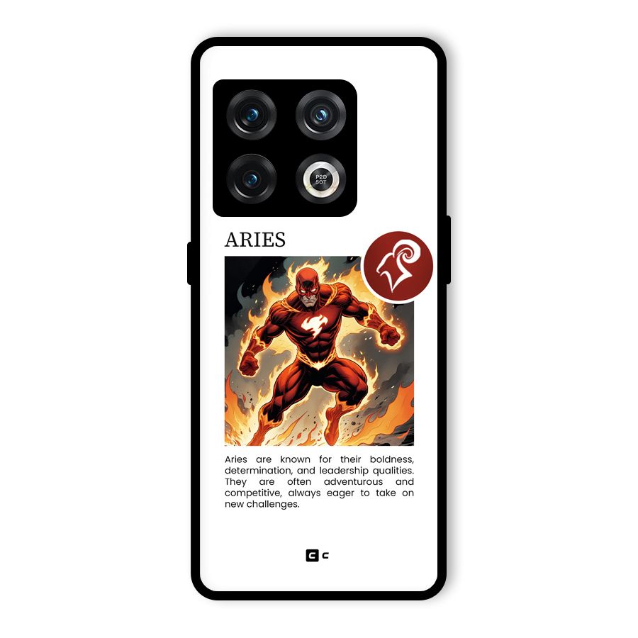 Awesome Aries Glass Back Case for OnePlus 10 Pro 5G