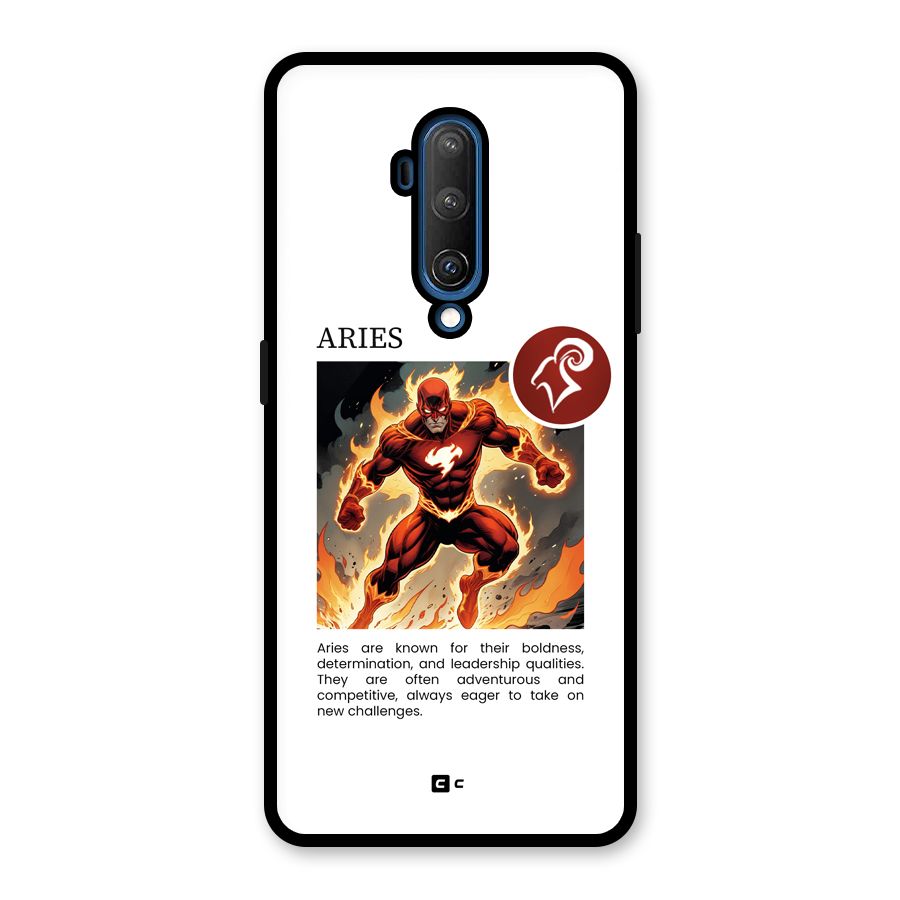 Awesome Aries Glass Back Case for OnePlus 7T Pro