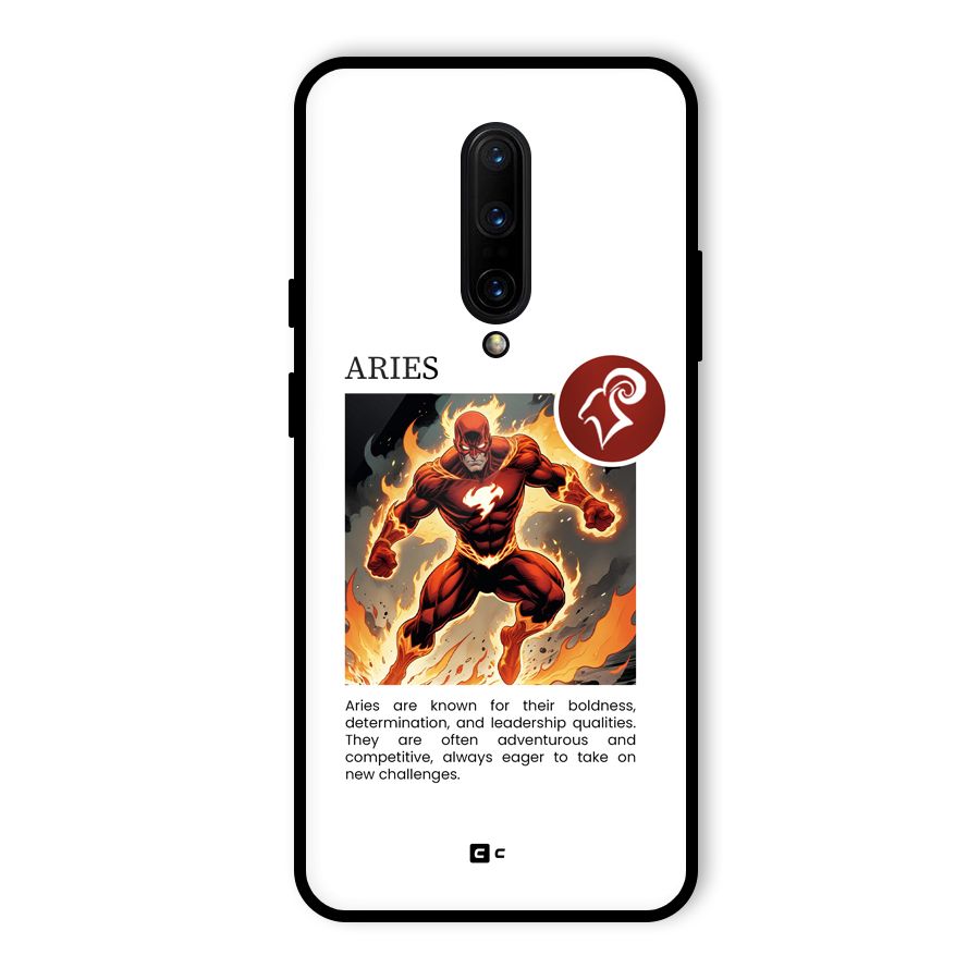 Awesome Aries Glass Back Case for OnePlus 7 Pro
