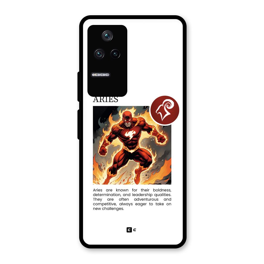 Awesome Aries Glass Back Case for Poco F4 5G
