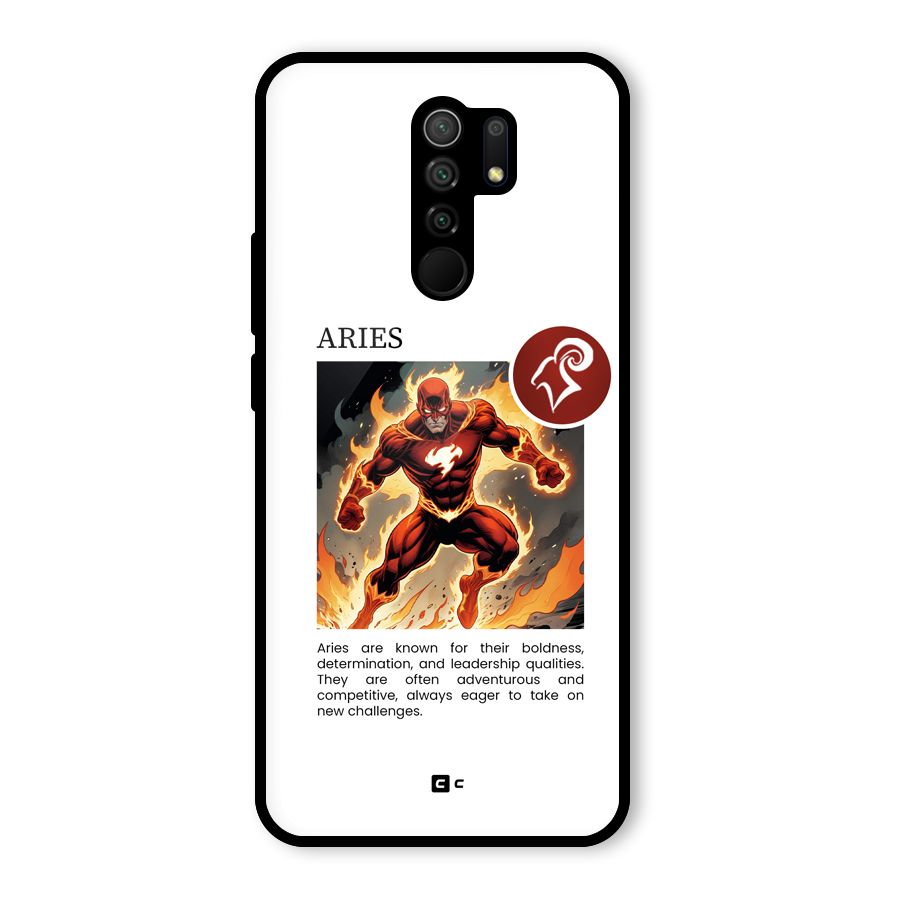 Awesome Aries Glass Back Case for Poco M2