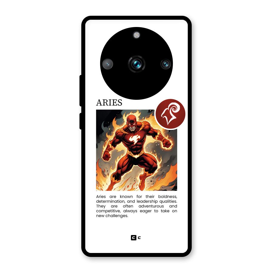 Awesome Aries Glass Back Case for Realme Narzo 60 Pro