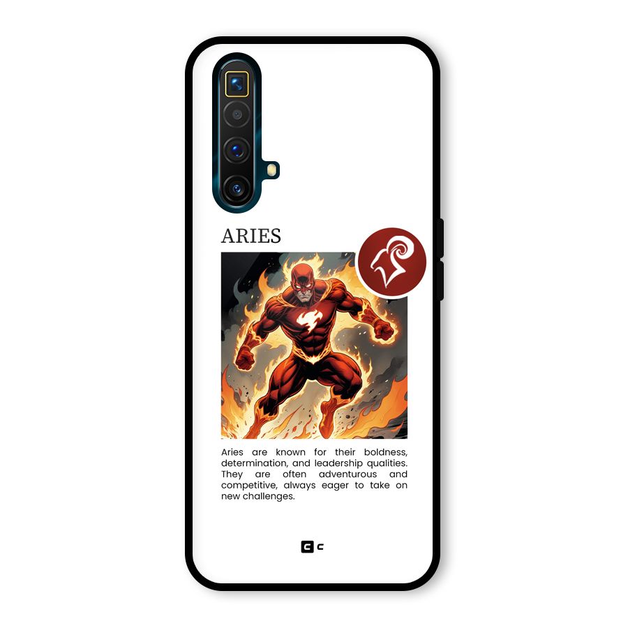 Awesome Aries Glass Back Case for Realme X3