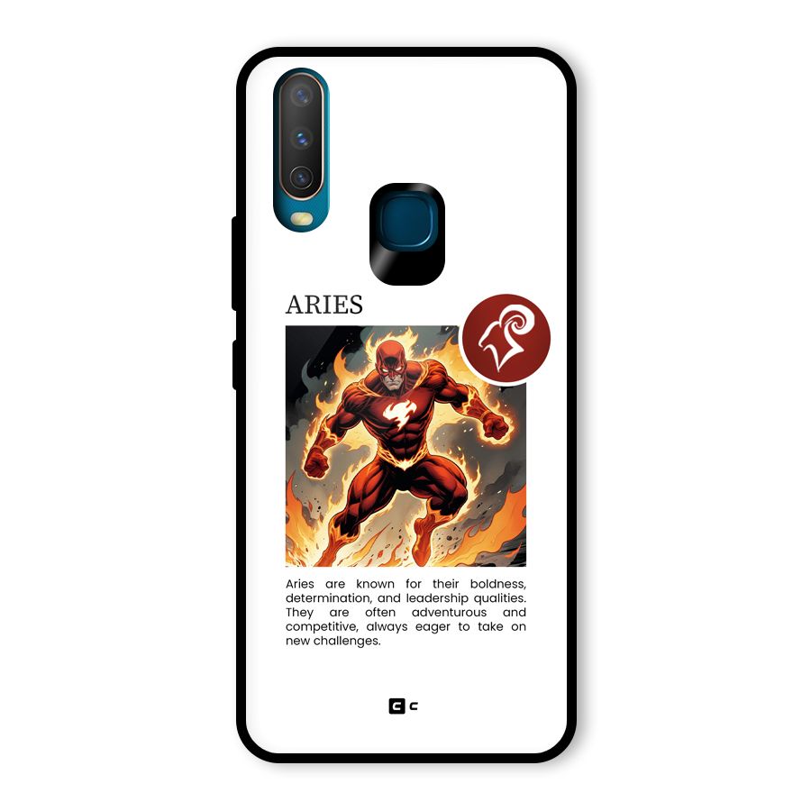 Awesome Aries Glass Back Case for Vivo U10