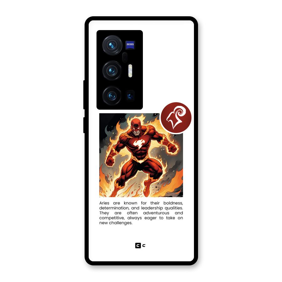 Awesome Aries Glass Back Case for Vivo X70 Pro Plus