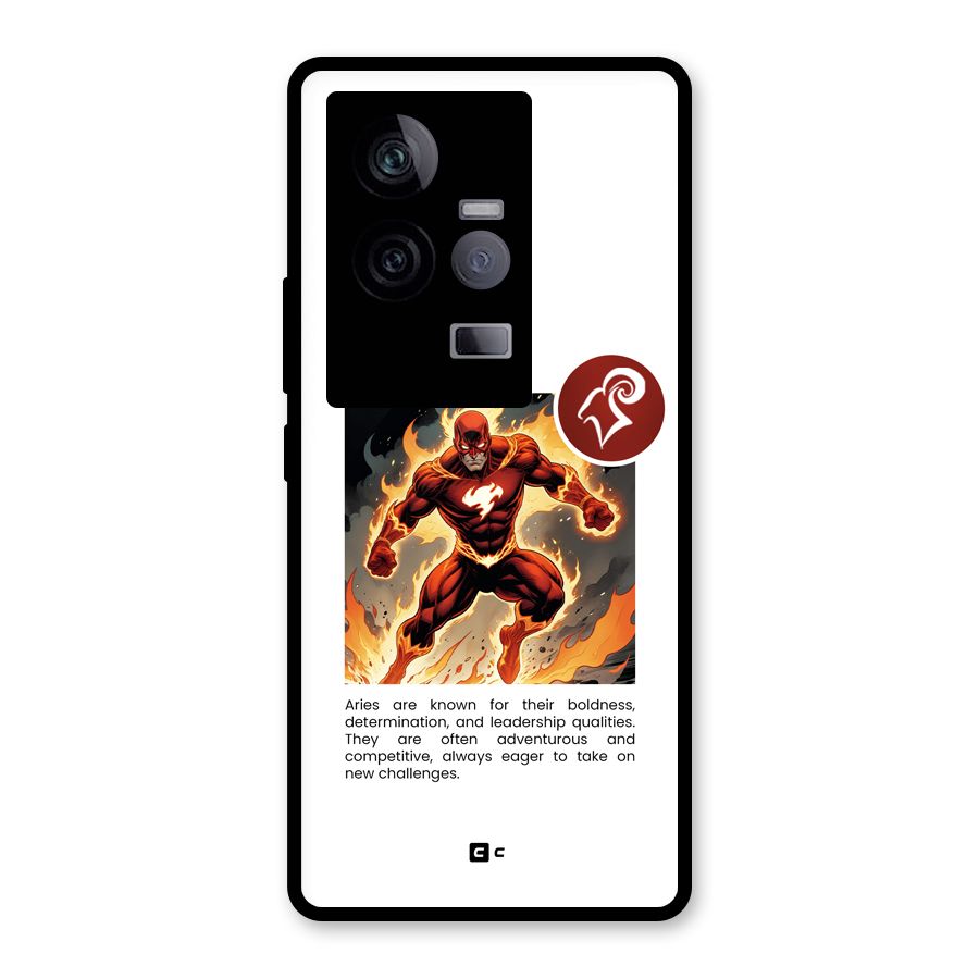 Awesome Aries Glass Back Case for Vivo iQOO 11 5G