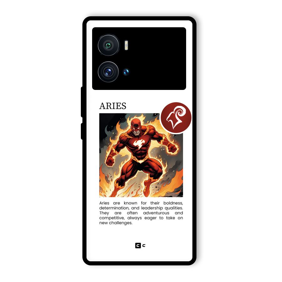Awesome Aries Glass Back Case for Vivo iQOO 9 Pro