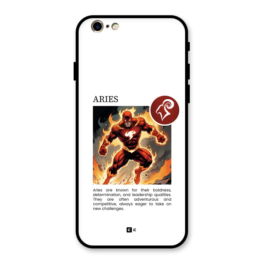 Awesome Aries Glass Back Case for iPhone 6 6S