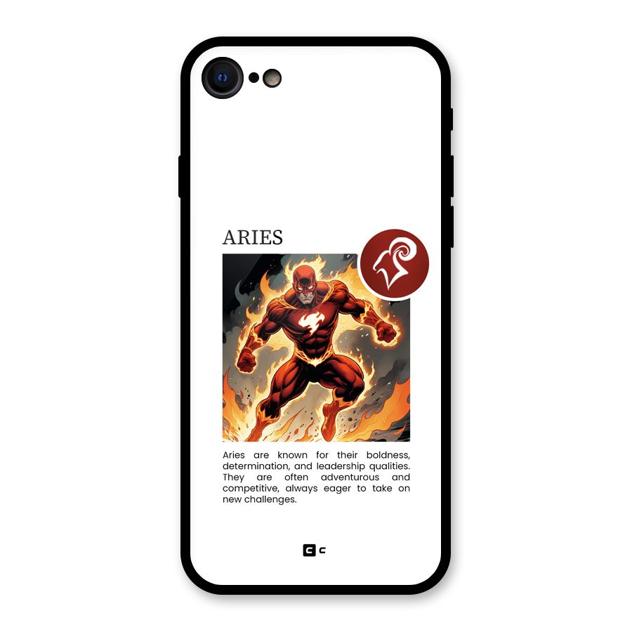 Awesome Aries Glass Back Case for iPhone 7