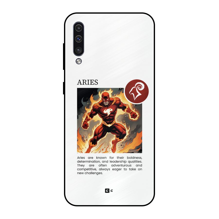 Awesome Aries Metal Back Case for Galaxy A50