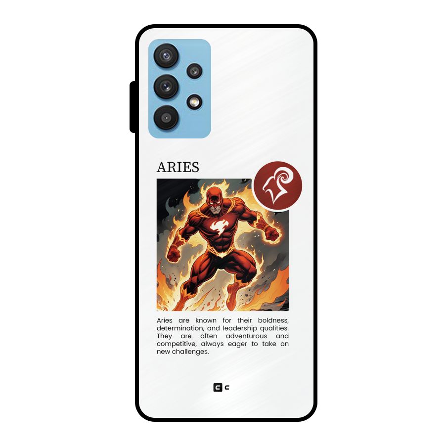 Awesome Aries Metal Back Case for Galaxy M32 5G