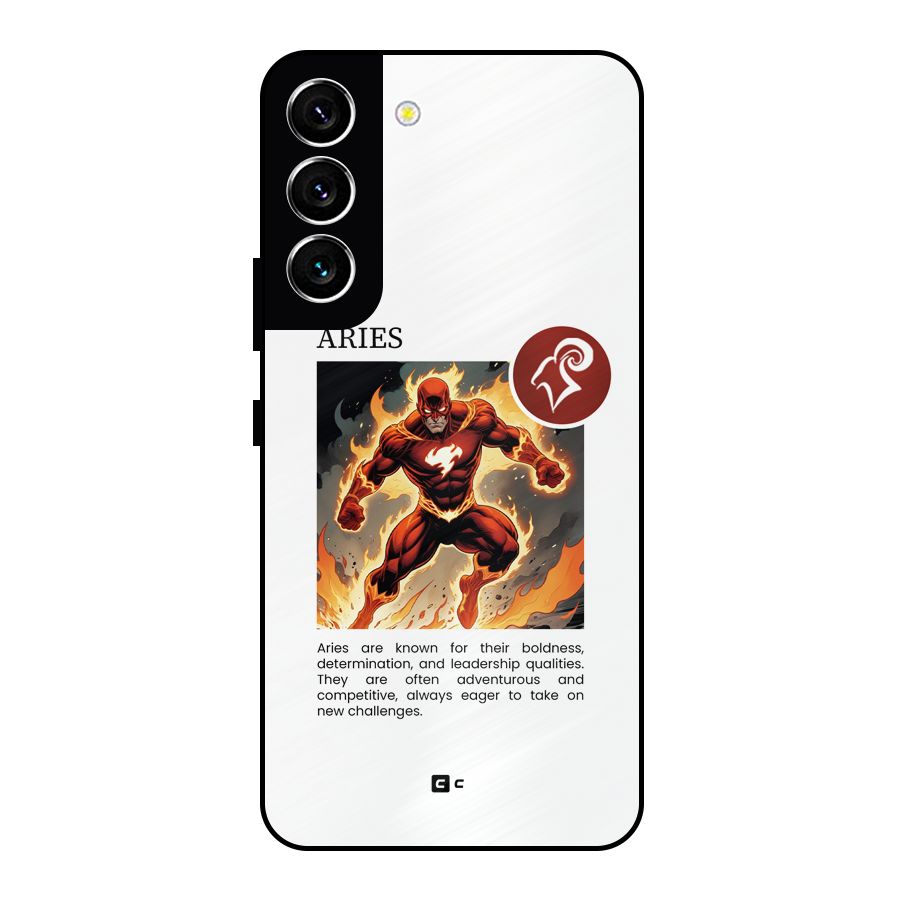 Awesome Aries Metal Back Case for Galaxy S22 5G