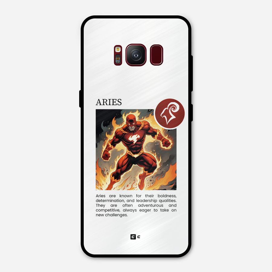 Awesome Aries Metal Back Case for Galaxy S8