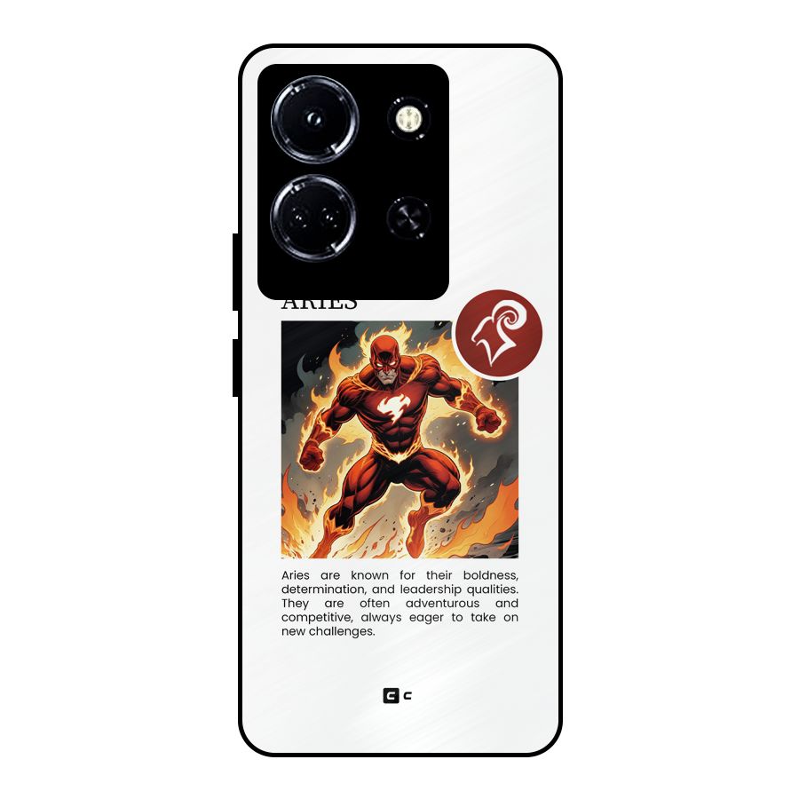 Awesome Aries Metal Back Case for Infinix Note 30 5G