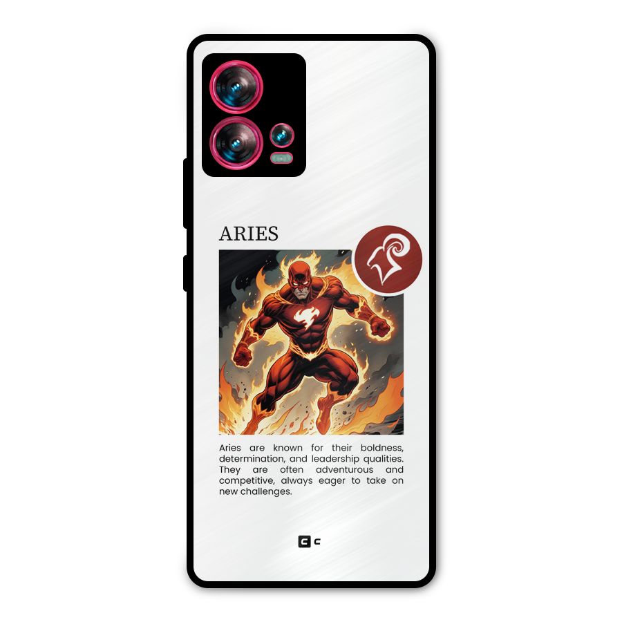 Awesome Aries Metal Back Case for Motorola Edge 30 Fusion