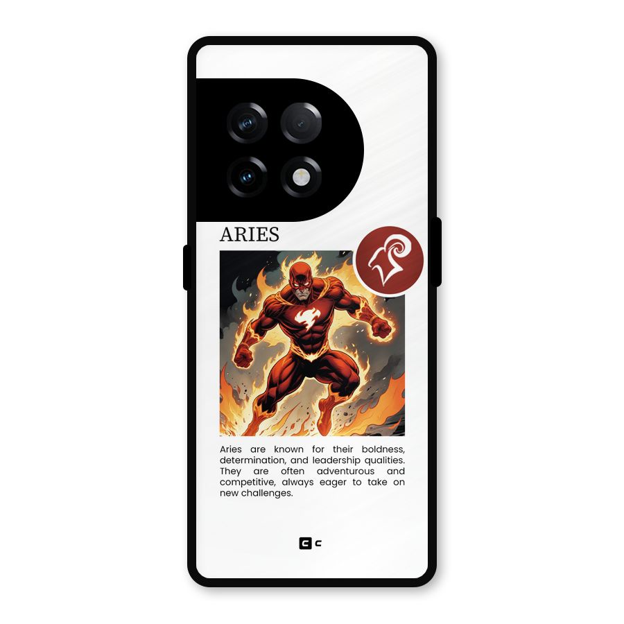 Awesome Aries Metal Back Case for OnePlus 11R