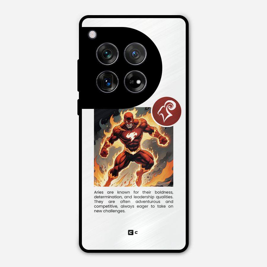 Awesome Aries Metal Back Case for OnePlus 12