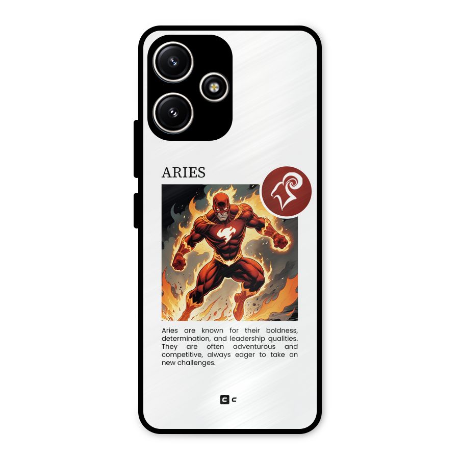Awesome Aries Metal Back Case for Poco M6 Pro