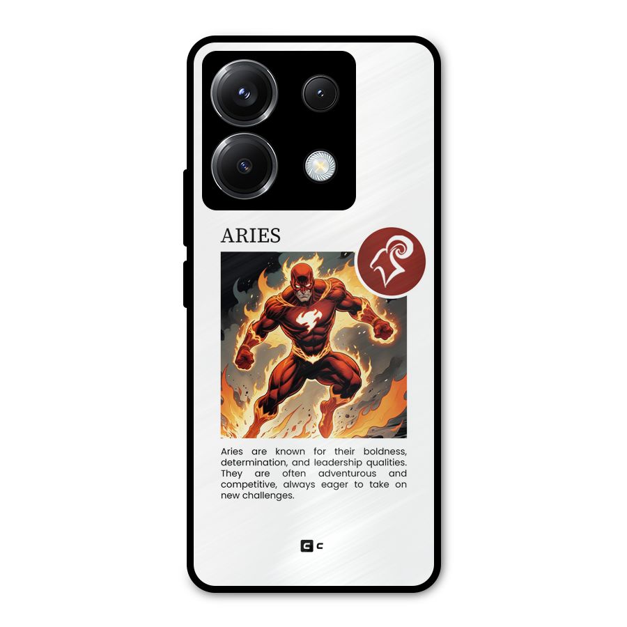 Awesome Aries Metal Back Case for Poco X6