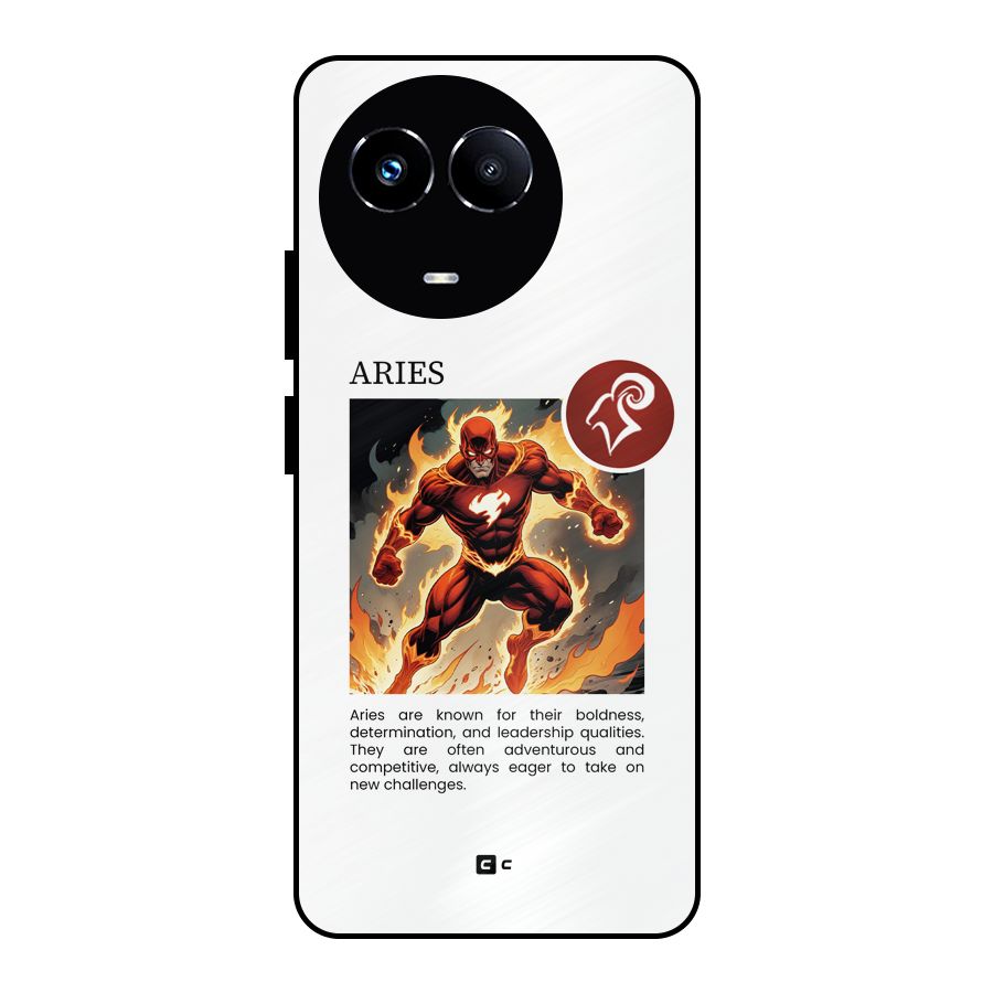 Awesome Aries Metal Back Case for Realme 11 5G