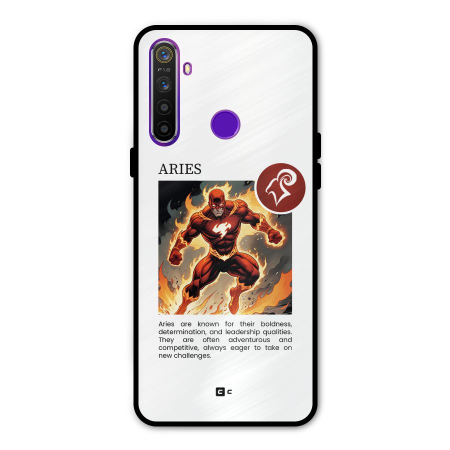 Awesome Aries Metal Back Case for Realme 5i