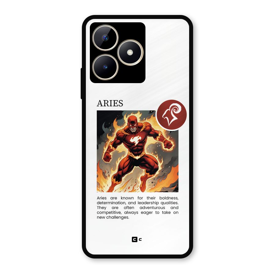 Awesome Aries Metal Back Case for Realme C53