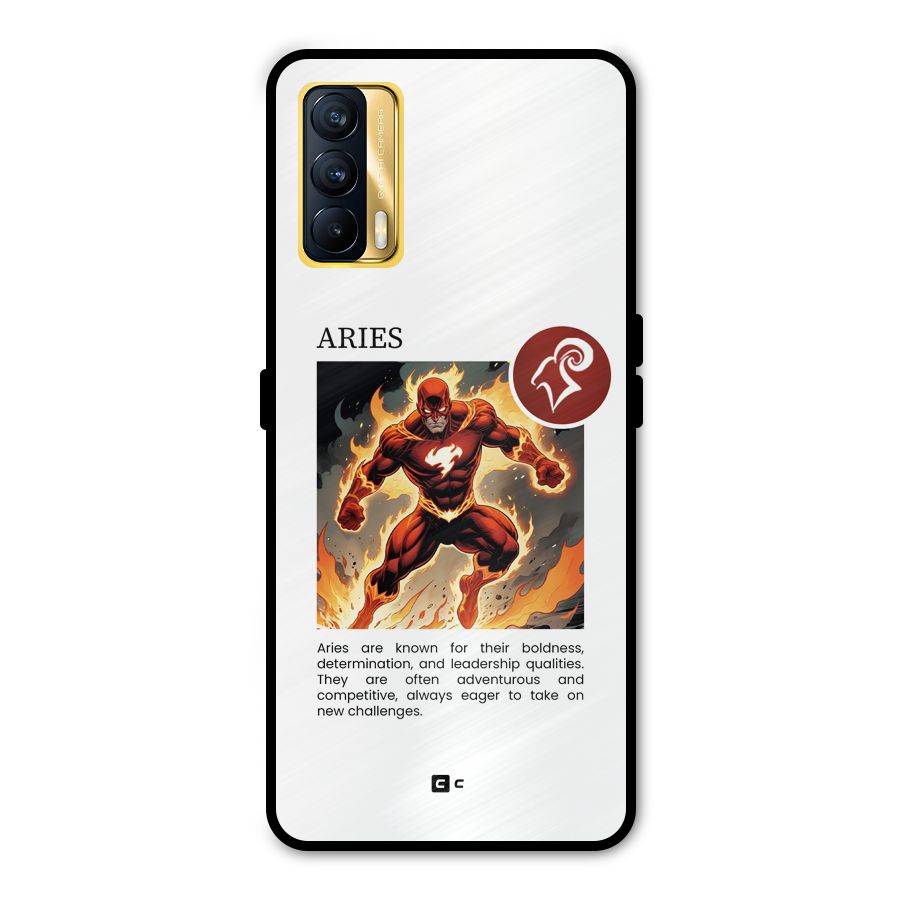 Awesome Aries Metal Back Case for Realme X7