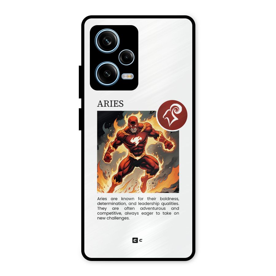 Awesome Aries Metal Back Case for Redmi Note 12 Pro
