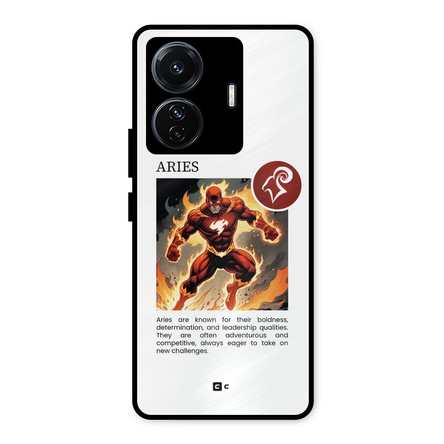 Awesome Aries Metal Back Case for Vivo T1 Pro