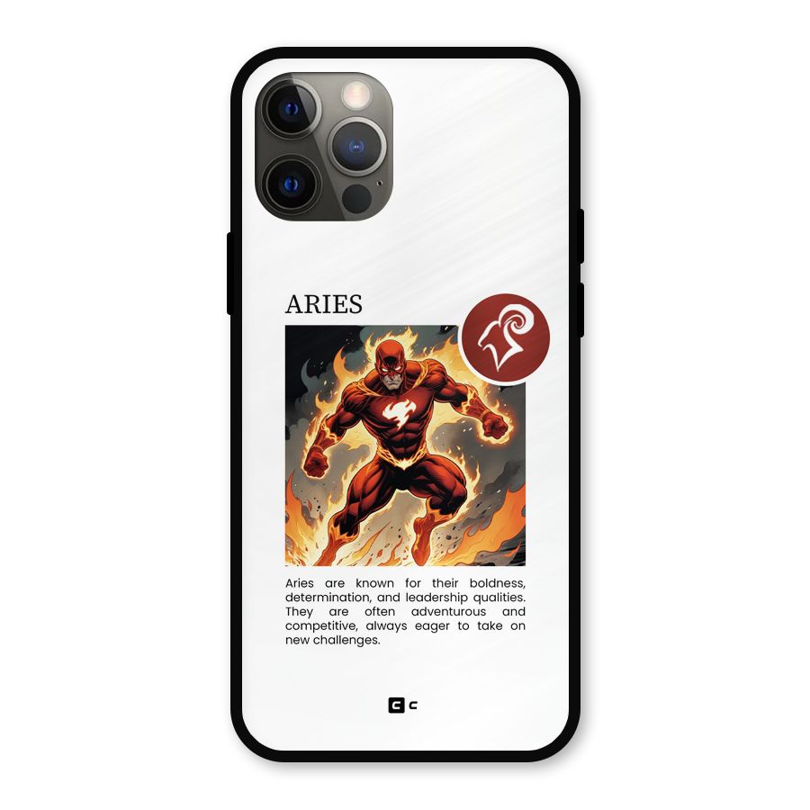 Awesome Aries Metal Back Case for iPhone 12 Pro