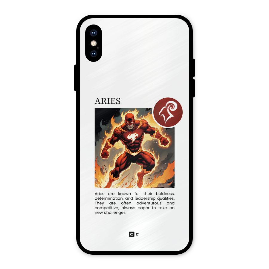Awesome Aries Metal Back Case for iPhone XS Max