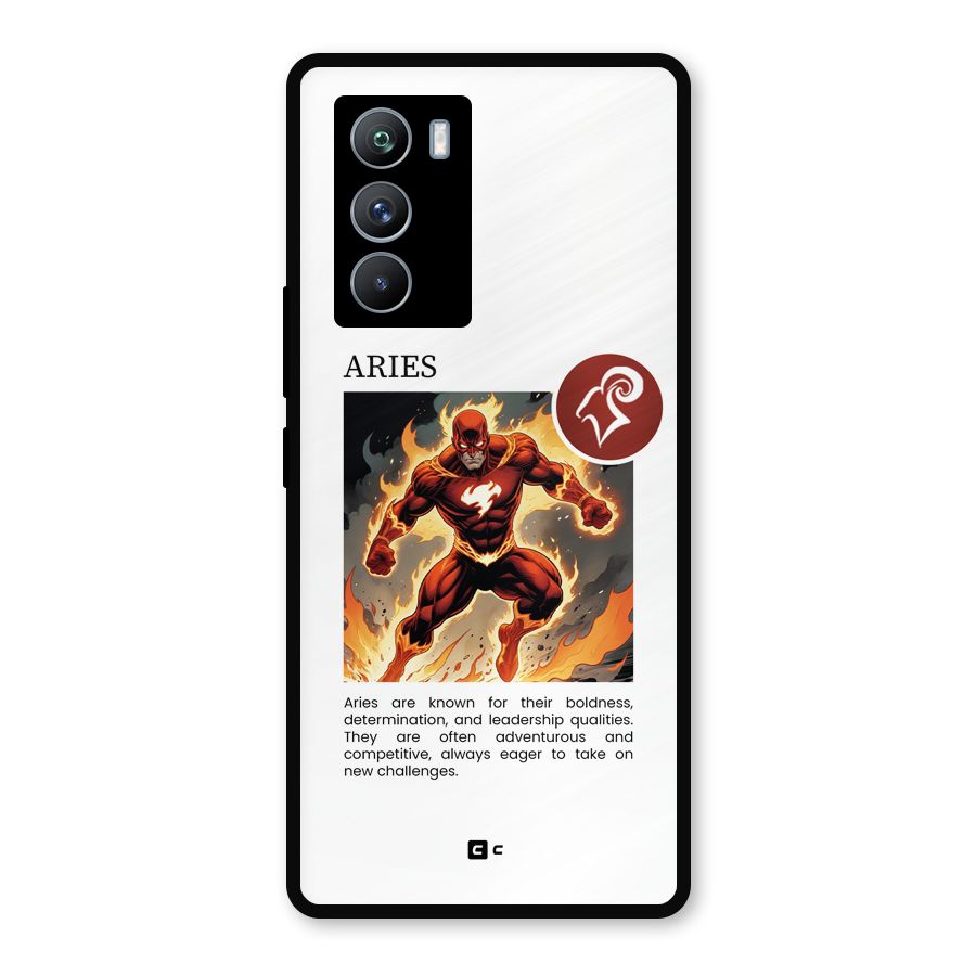 Awesome Aries Metal Back Case for iQOO 9 SE