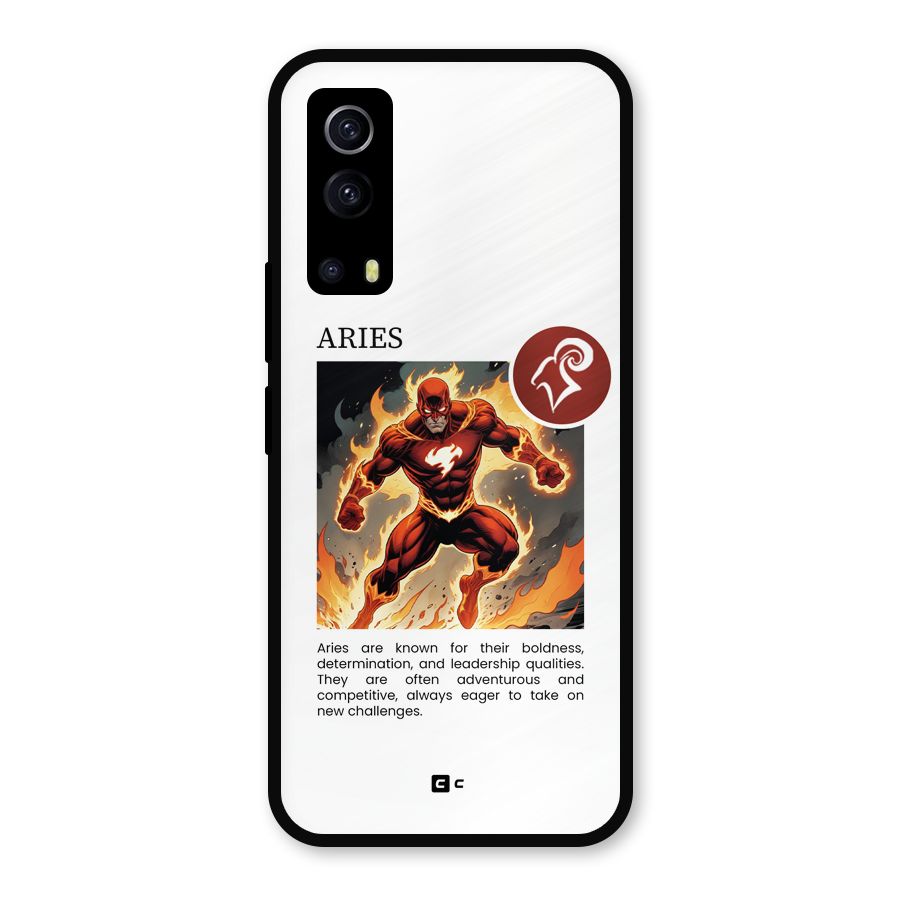 Awesome Aries Metal Back Case for iQOO Z3