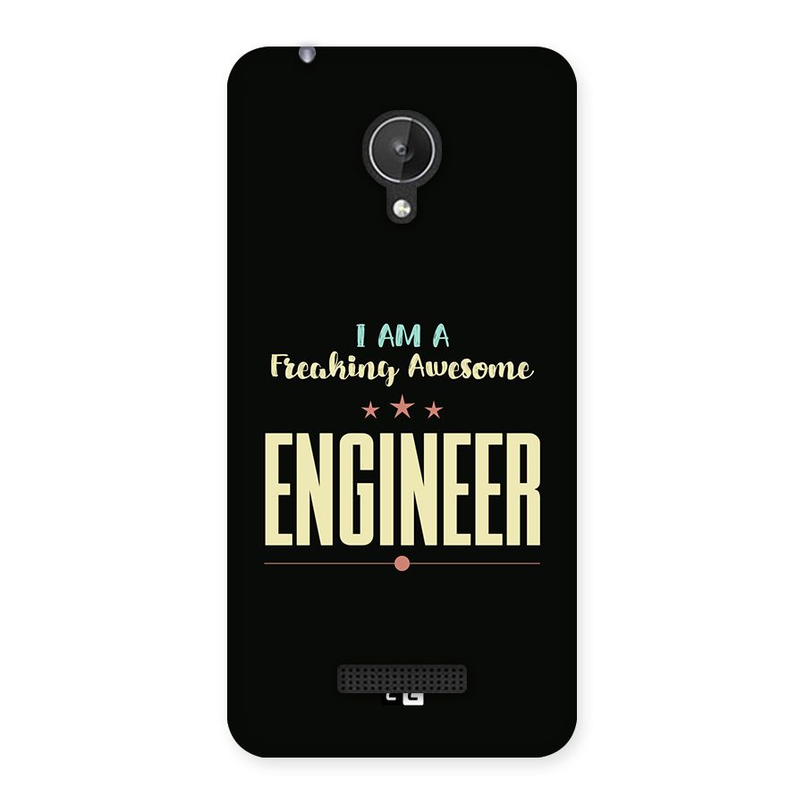 Awesome Engineer Back Case for Canvas Spark Q380