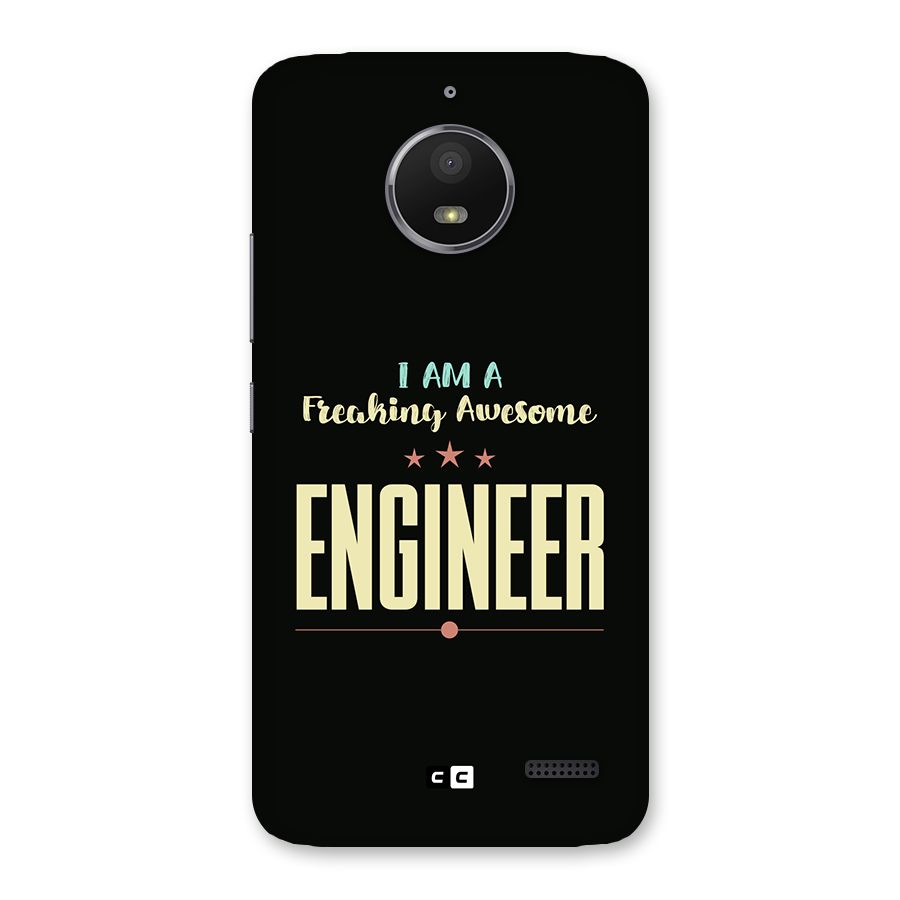 Awesome Engineer Back Case for Moto E4