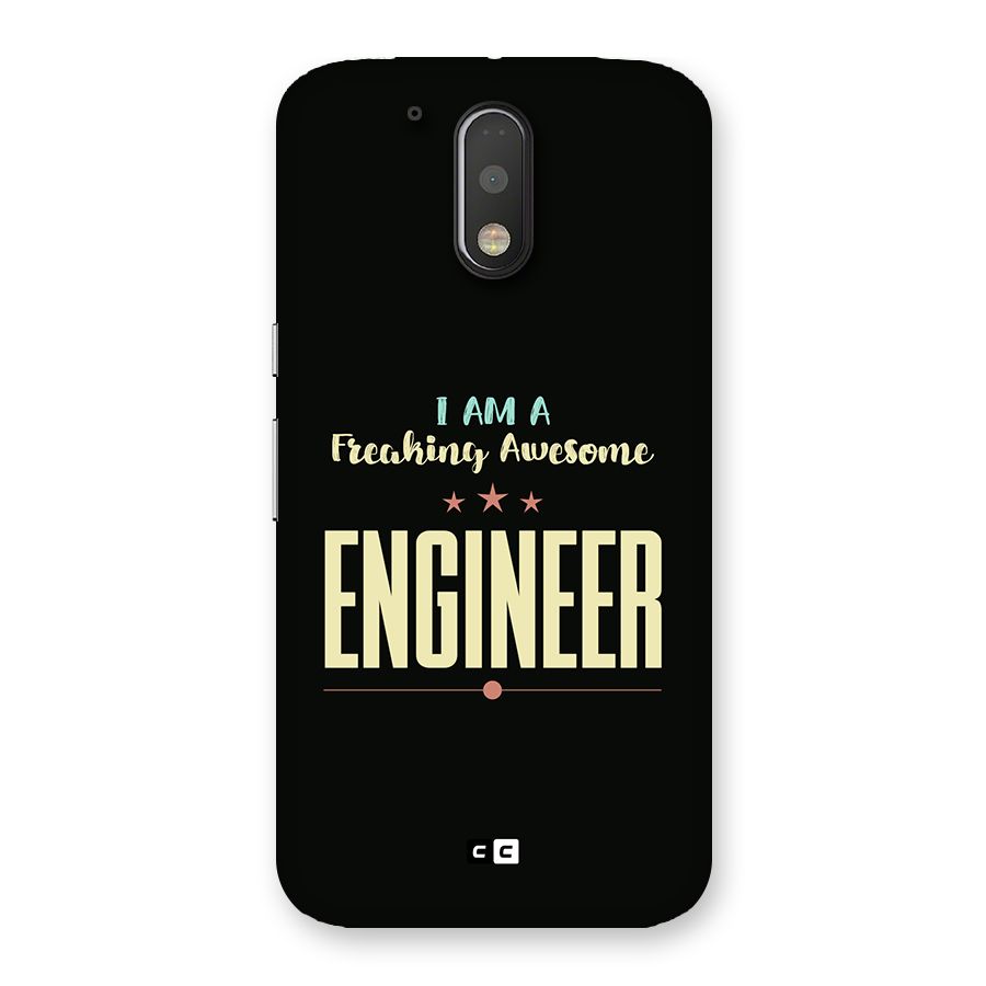 Awesome Engineer Back Case for Moto G4 Plus