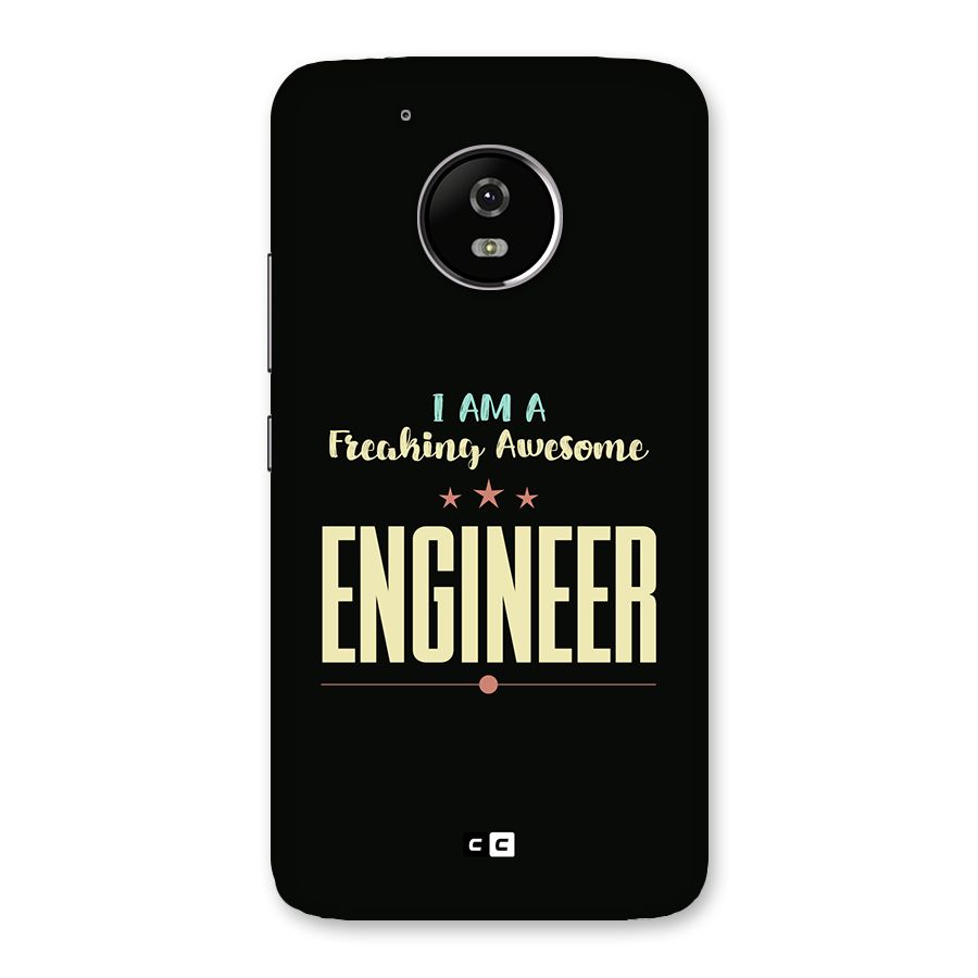 Awesome Engineer Back Case for Moto G5